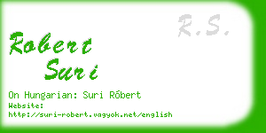 robert suri business card